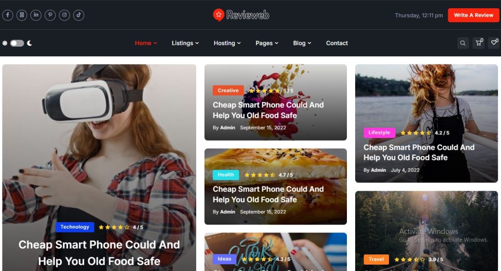 16 Best Product Review WordPress Themes For Affiliate Marketing 3 revieb