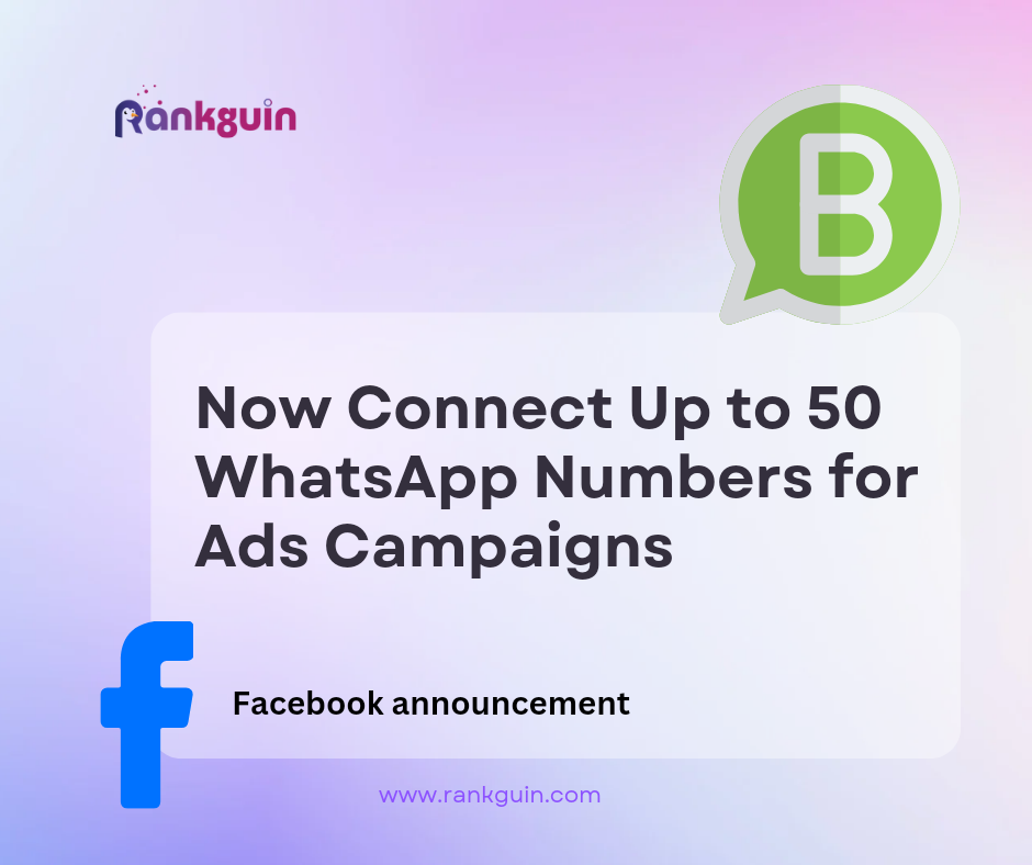 Facebook update: 50 whatsapp number added in ads